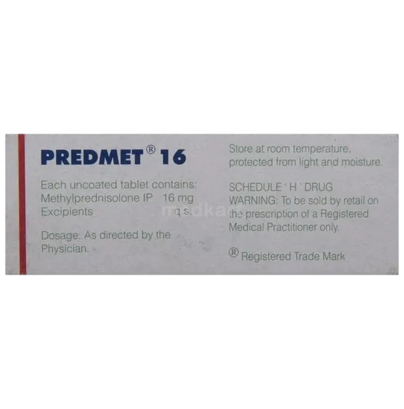 predmet 16mg tablet 10's
